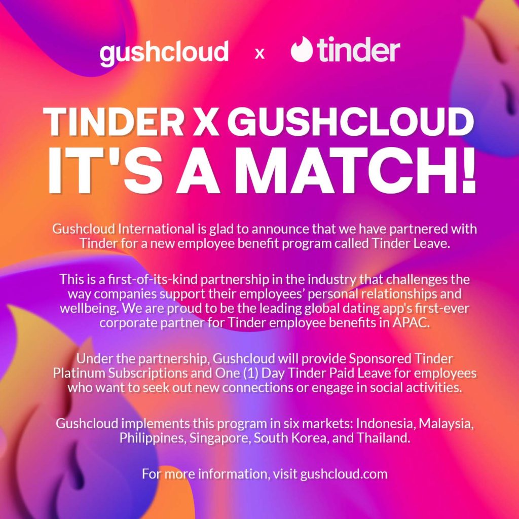 Gushcloud gives employees Tinder insert